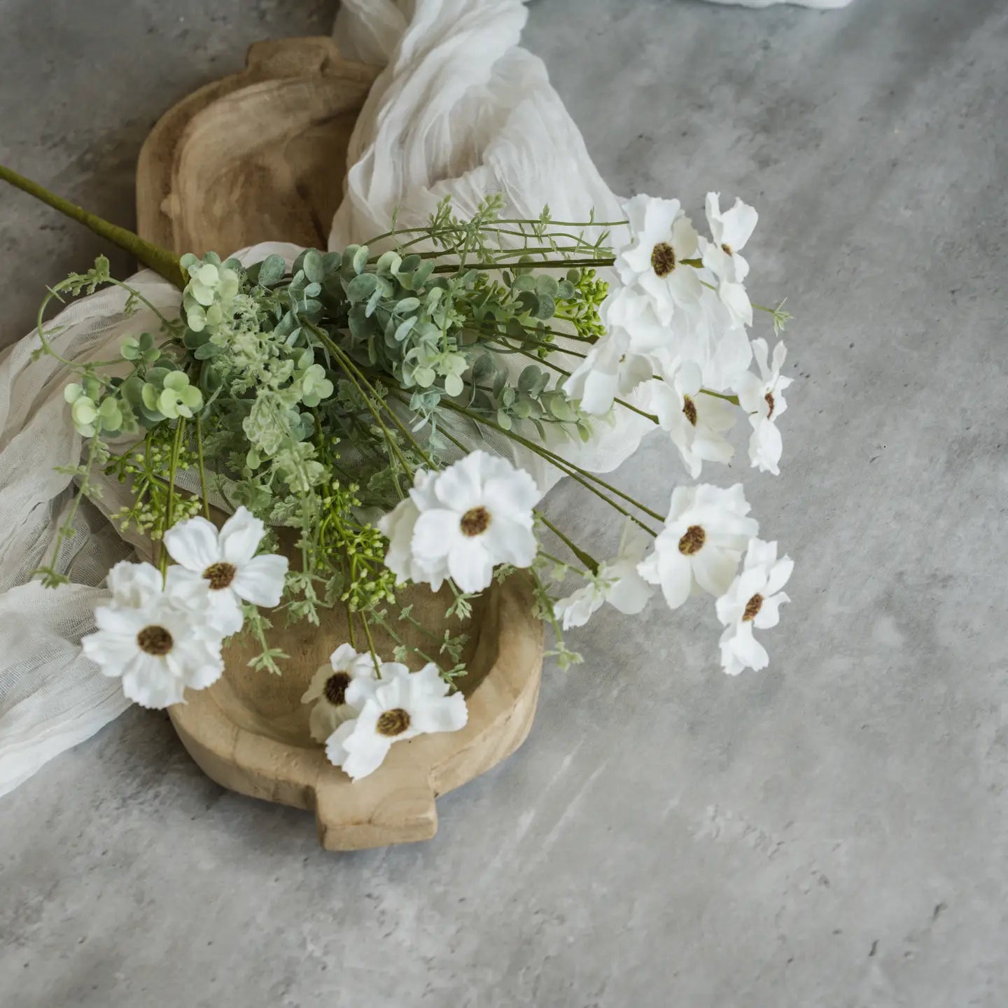 White Cosmos Bush