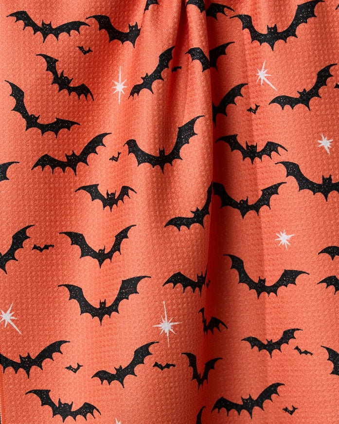 Geometry "Midnight Friends Orange" Tea Towel (Pre-Order)