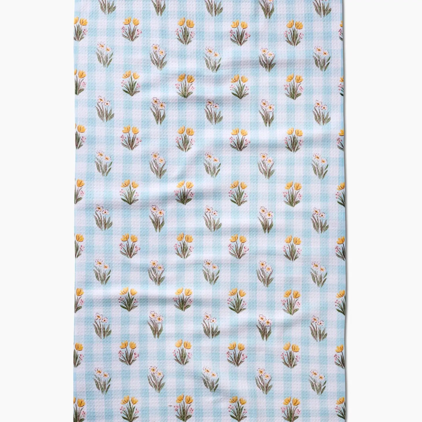 Geometry "Picnic Plaid Blue" Tea Towel