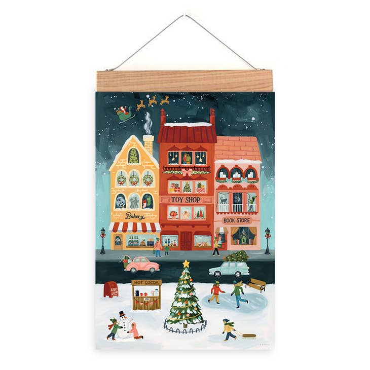 Christmas Countdown Calendar - City Sidewalk