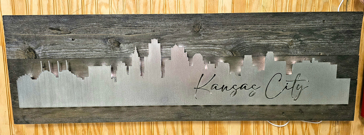 Mrs. Decor "Kansas City Skyline" Lighted Sign (40)"