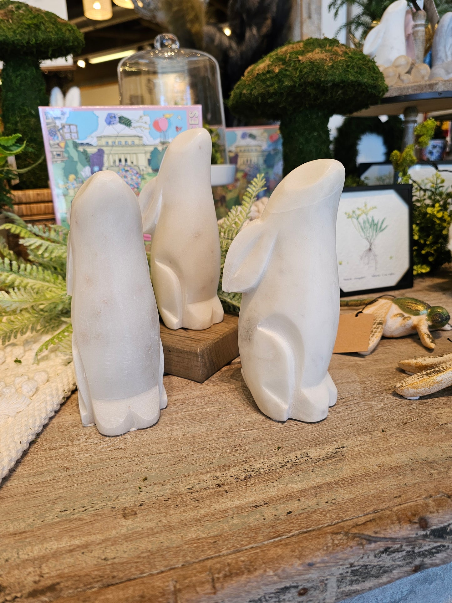 Hand-Carved Marble Rabbit