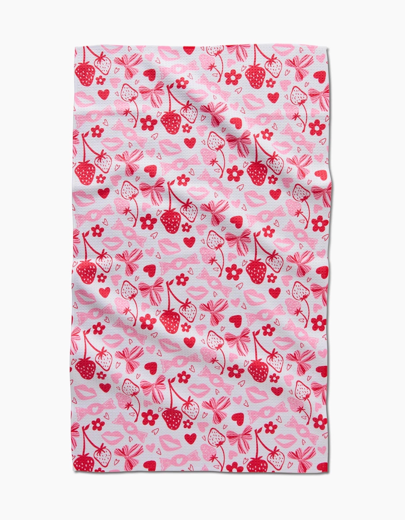Geometry "Sweet Strawberry” Tea Towel