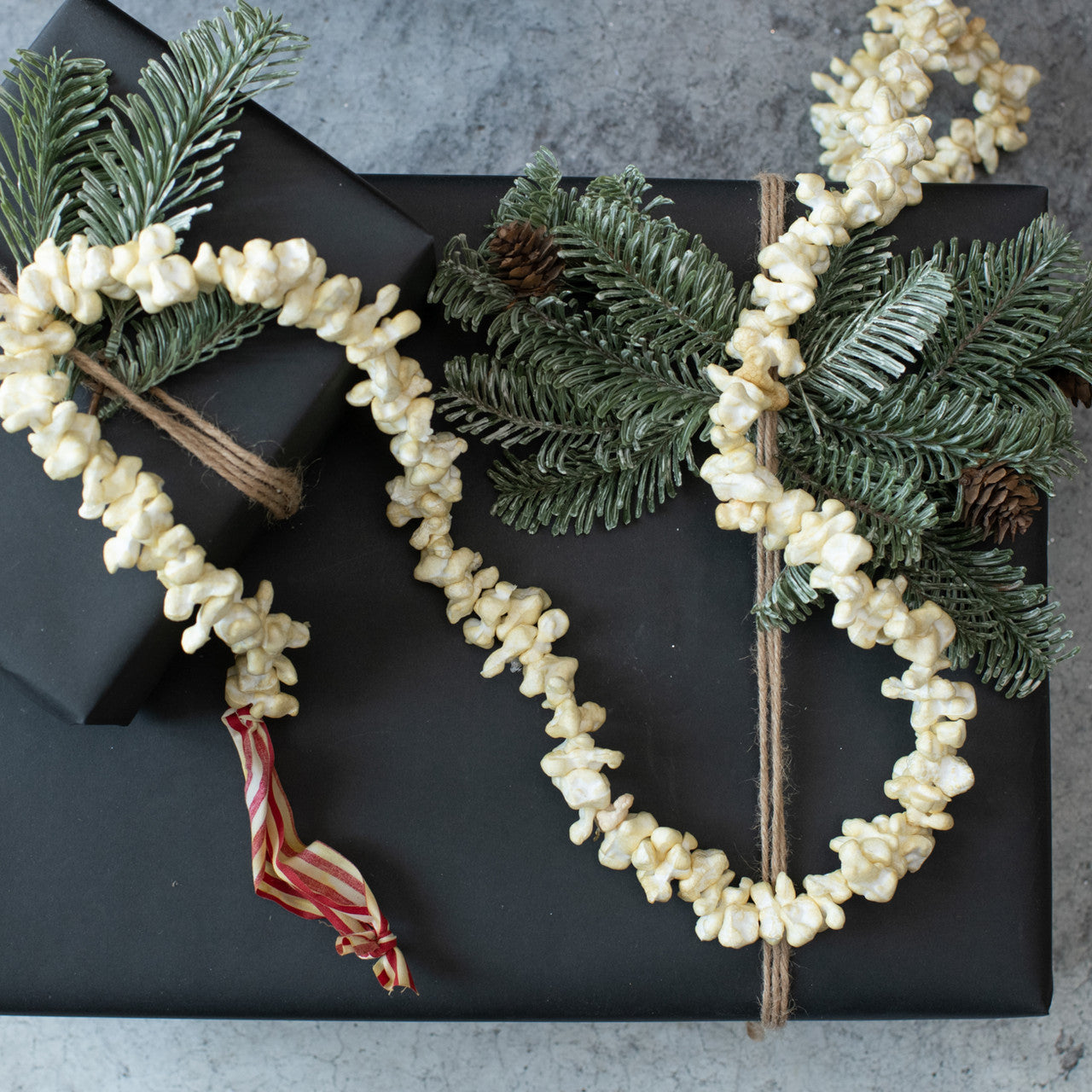 Holiday Popcorn Garland, 9'