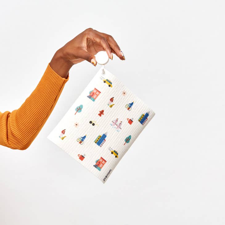 Reusable Paper Towels "Downtown Dreamin'"