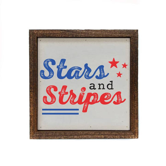 "Stars and Stripes" Box Sign