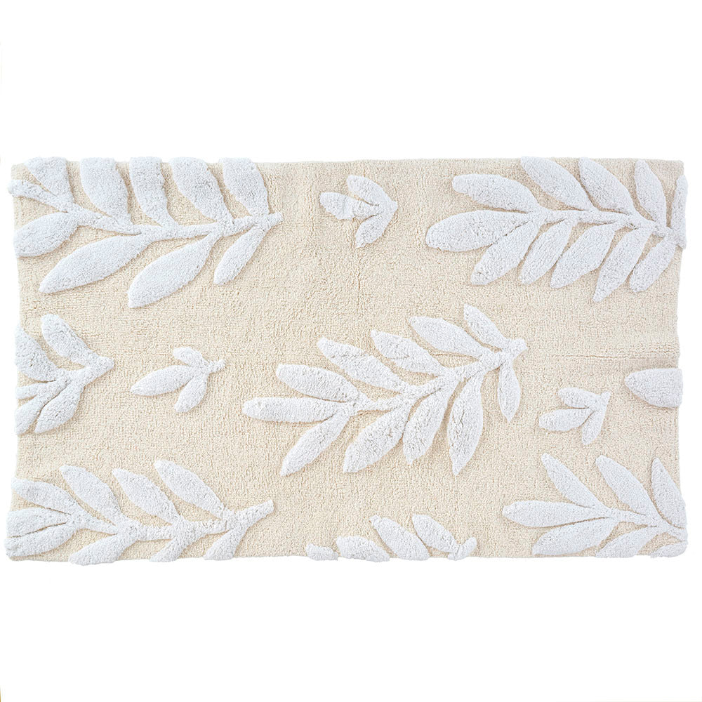 Fern Fronds Double Wide Bath Mat