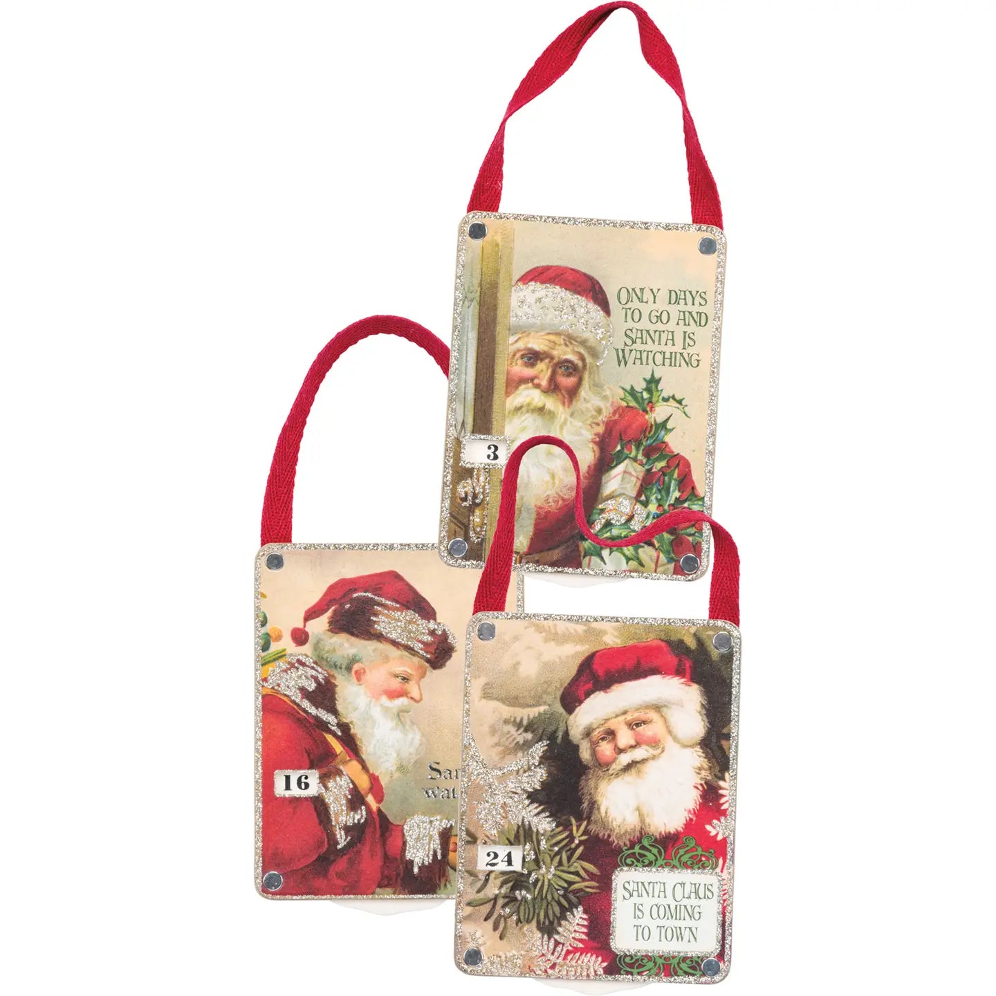 Santa Countdown Wheel Set, Hanging