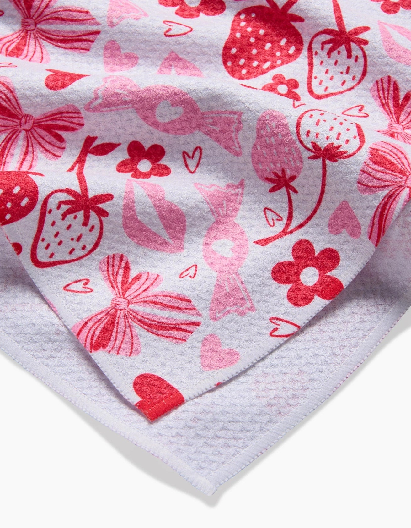Geometry "Sweet Strawberry” Tea Towel