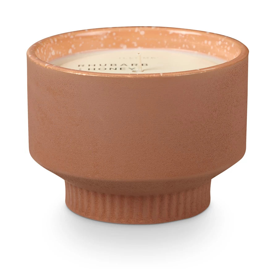 Candle, Rhubarb & Honey Verde Ceramic