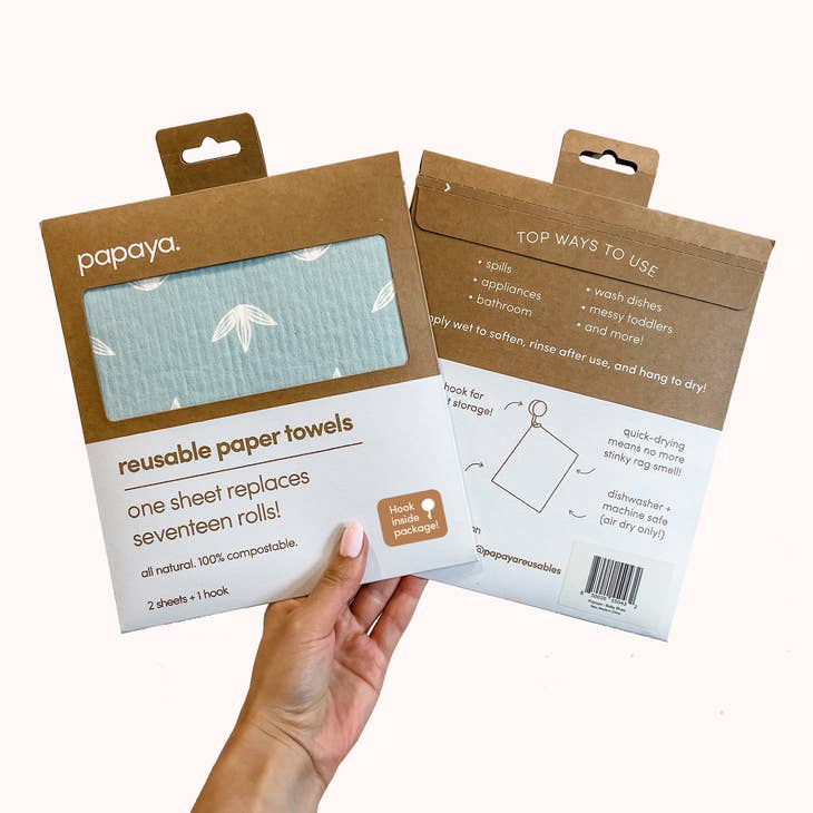 Reusable Paper Towels "Baby Blue"