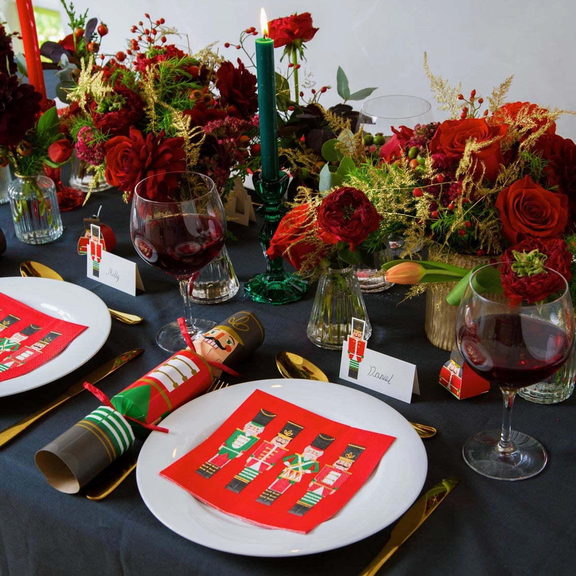 Candlestick Holiday Green
