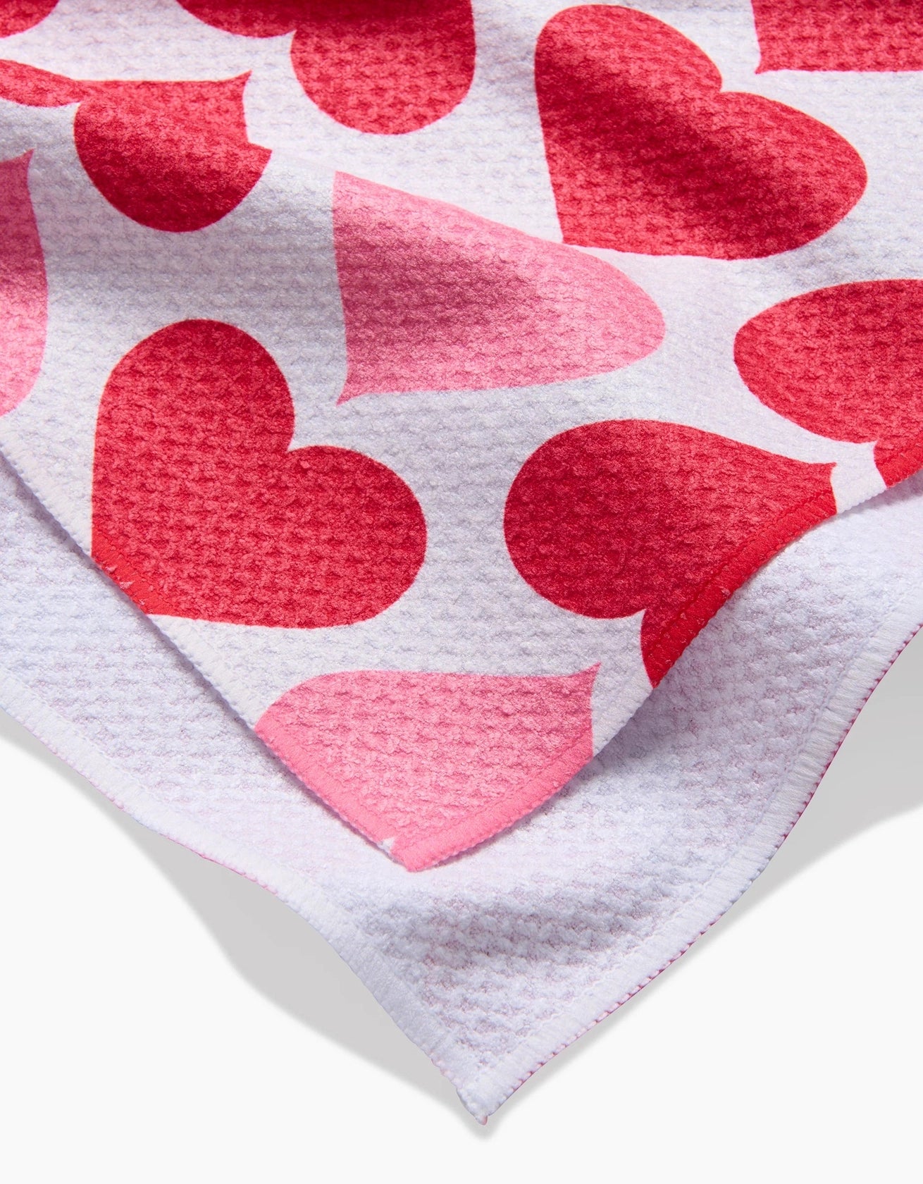 Geometry "Blushing Hearts" Tea Towel