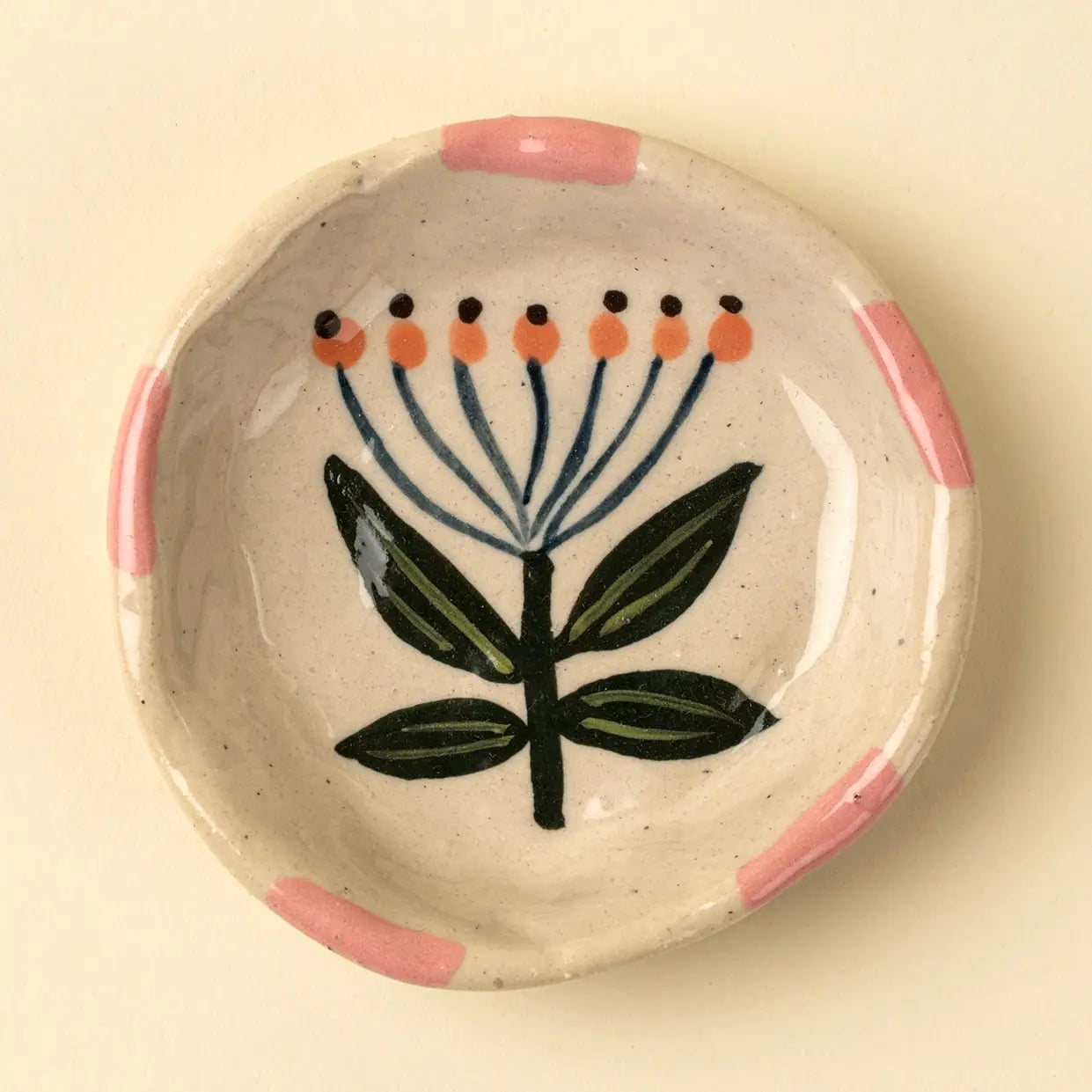 Flora Pottery Mini Dish, Lotus