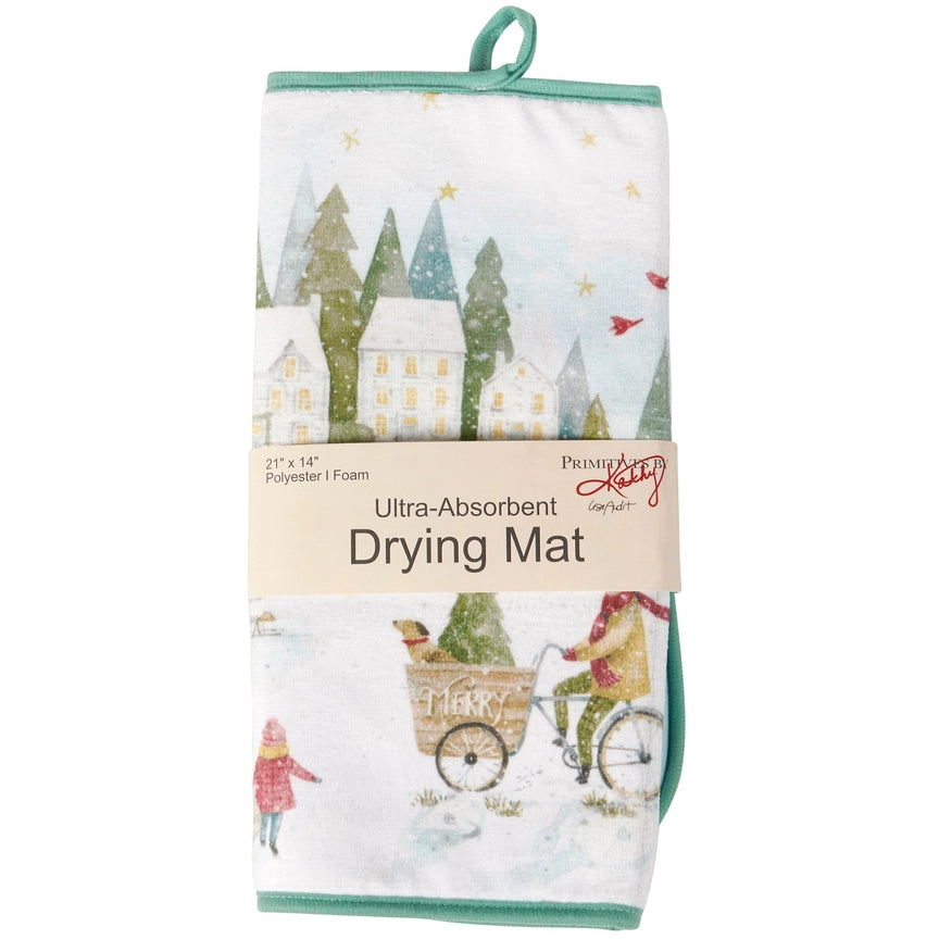 Winter Wonderland Drying Mat