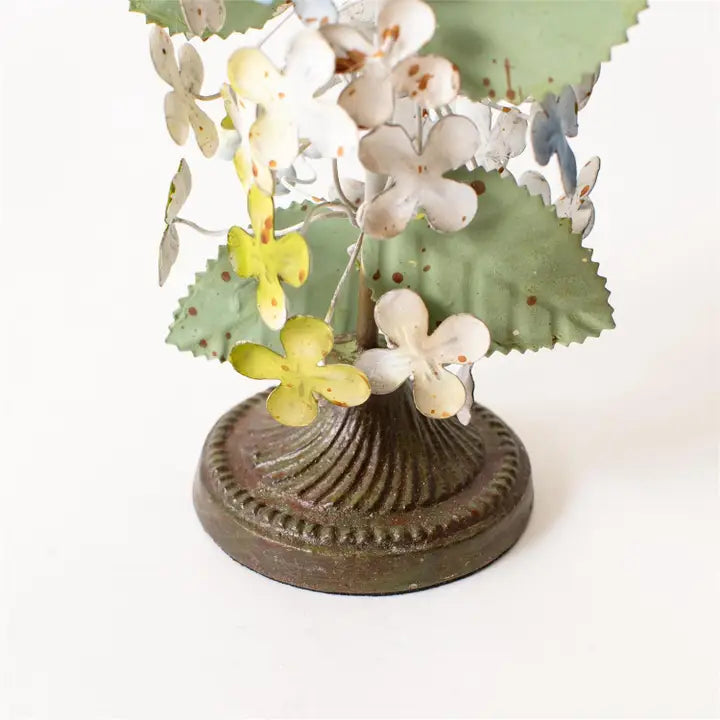 Dainty Metal Hydrangea Candle Holder