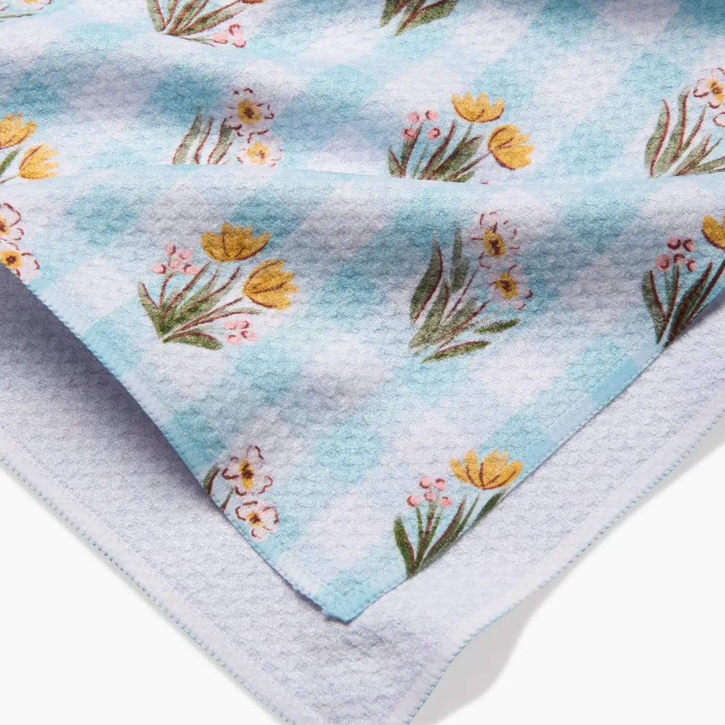 Geometry "Picnic Plaid Blue" Tea Towel
