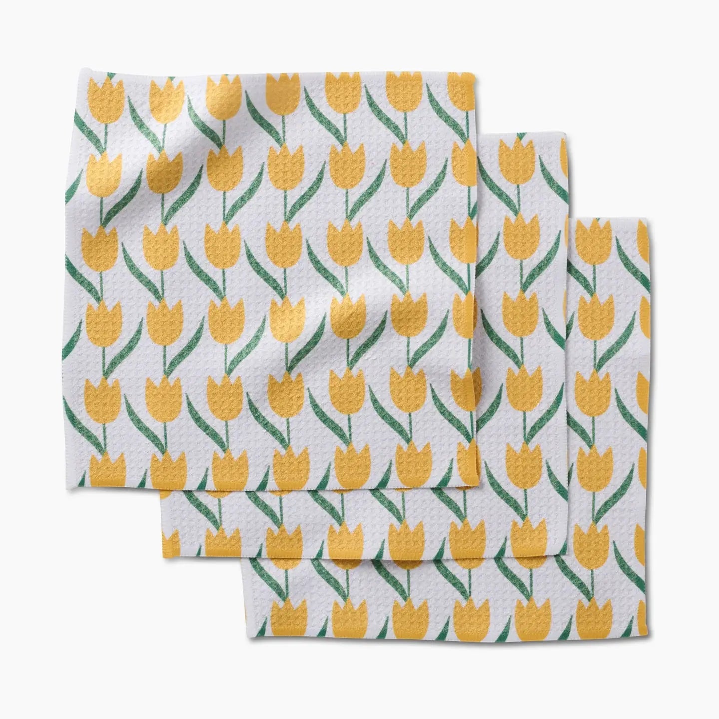 Geometry "Spring Tulip Flowers" Dishcloth Set