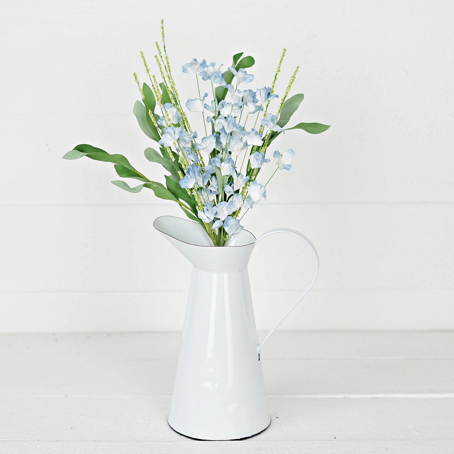 Blue Cream Mountain Flowers