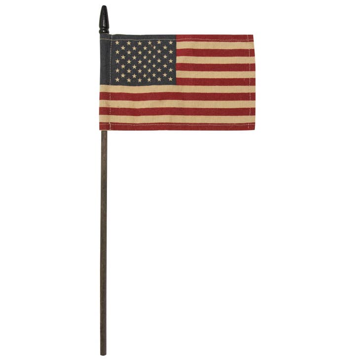 Tea stained USA Flag, 4"