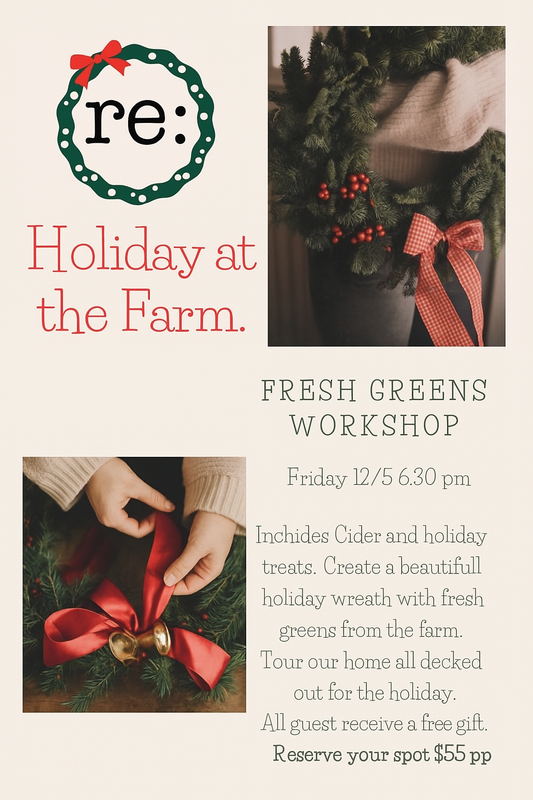 Wreath Class at the Farm 12/5 6:30 pm)