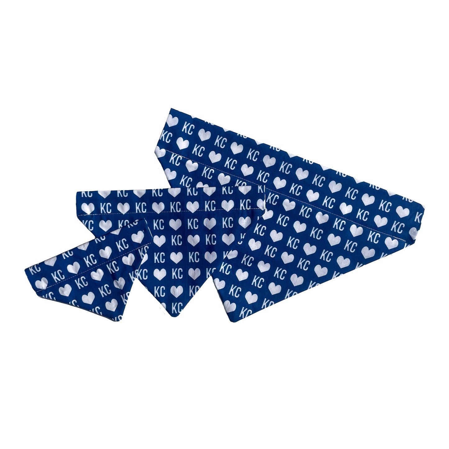 Pet Bandana "Blue KC Heart" by PawsAbilities