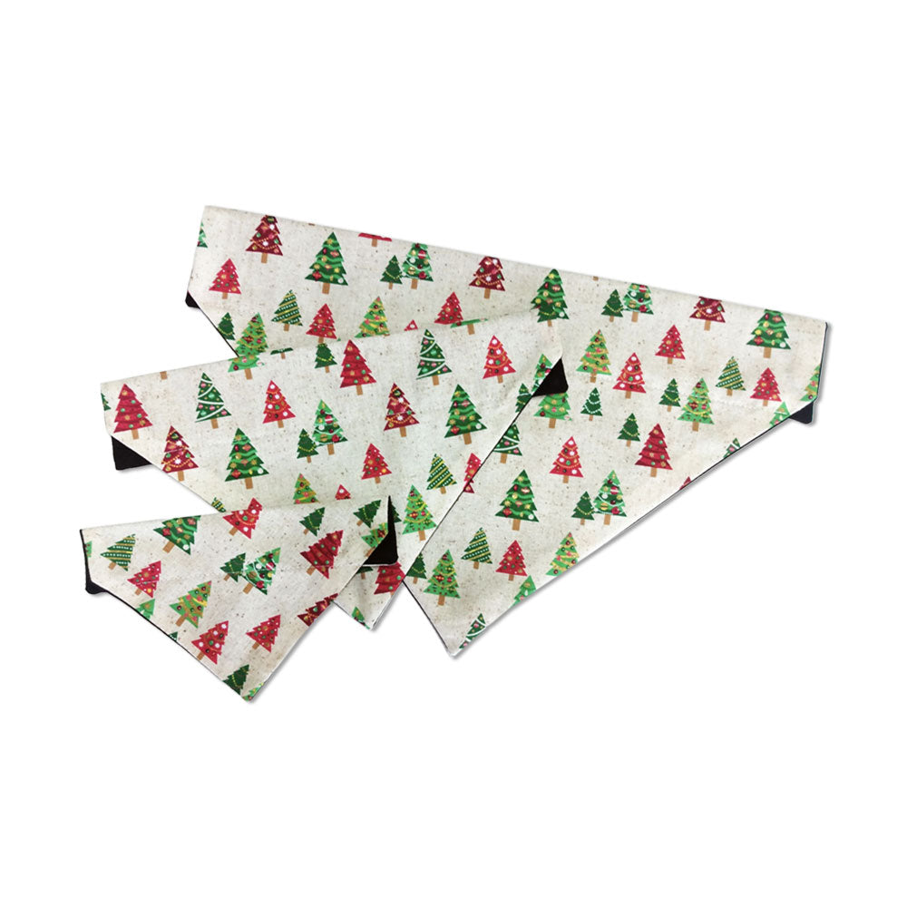 Pet Bandanas "Gold Christmas Tree" by Pawsabilites