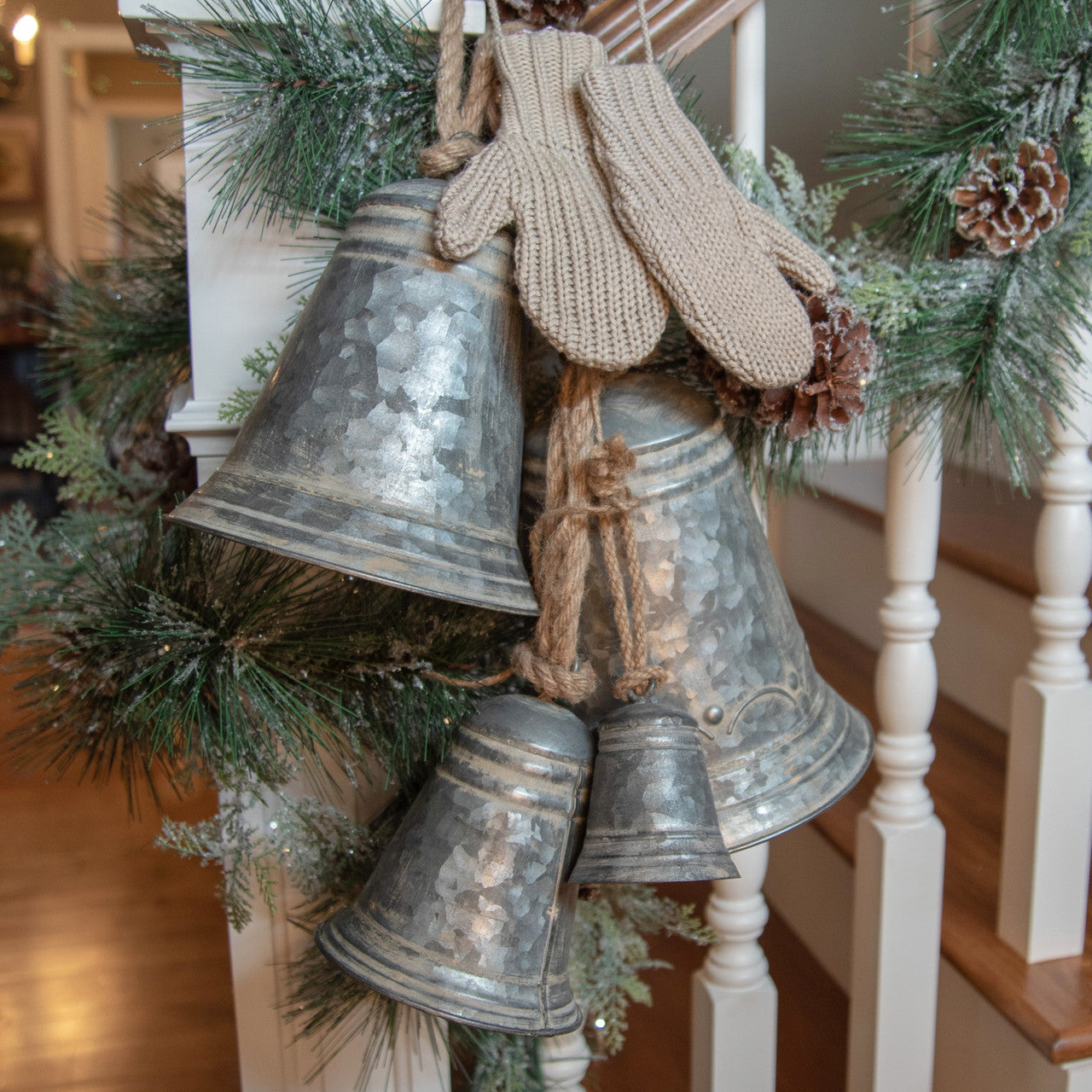 Holiday Galvanized Bell, 10"