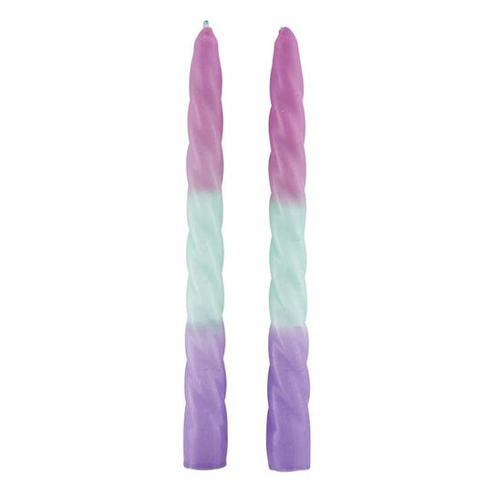 Candle - Pink-Mint-Purple - Set of 2