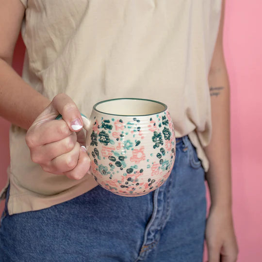 Candle, Sweet Grace in Dainty Floral Mug #049