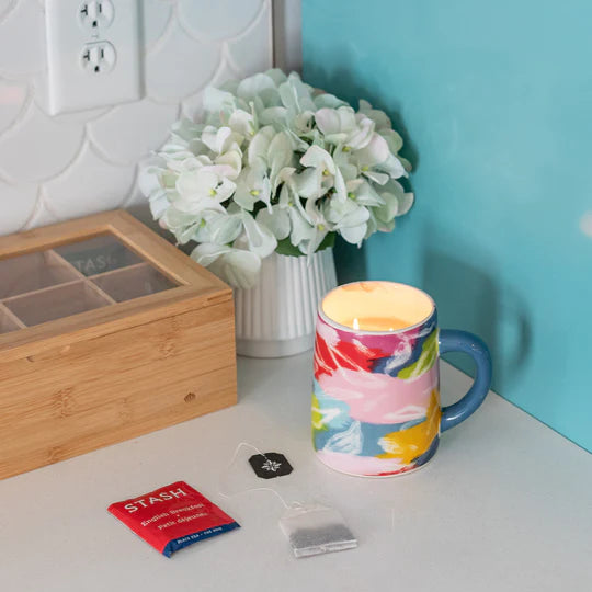 Candle, Sweet Grace in Color Patch Paint Mug #055