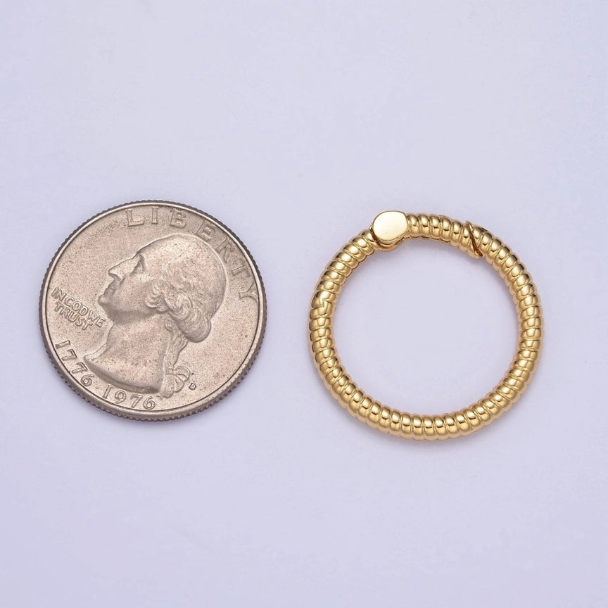 Dainty Round Spring Gate Ring