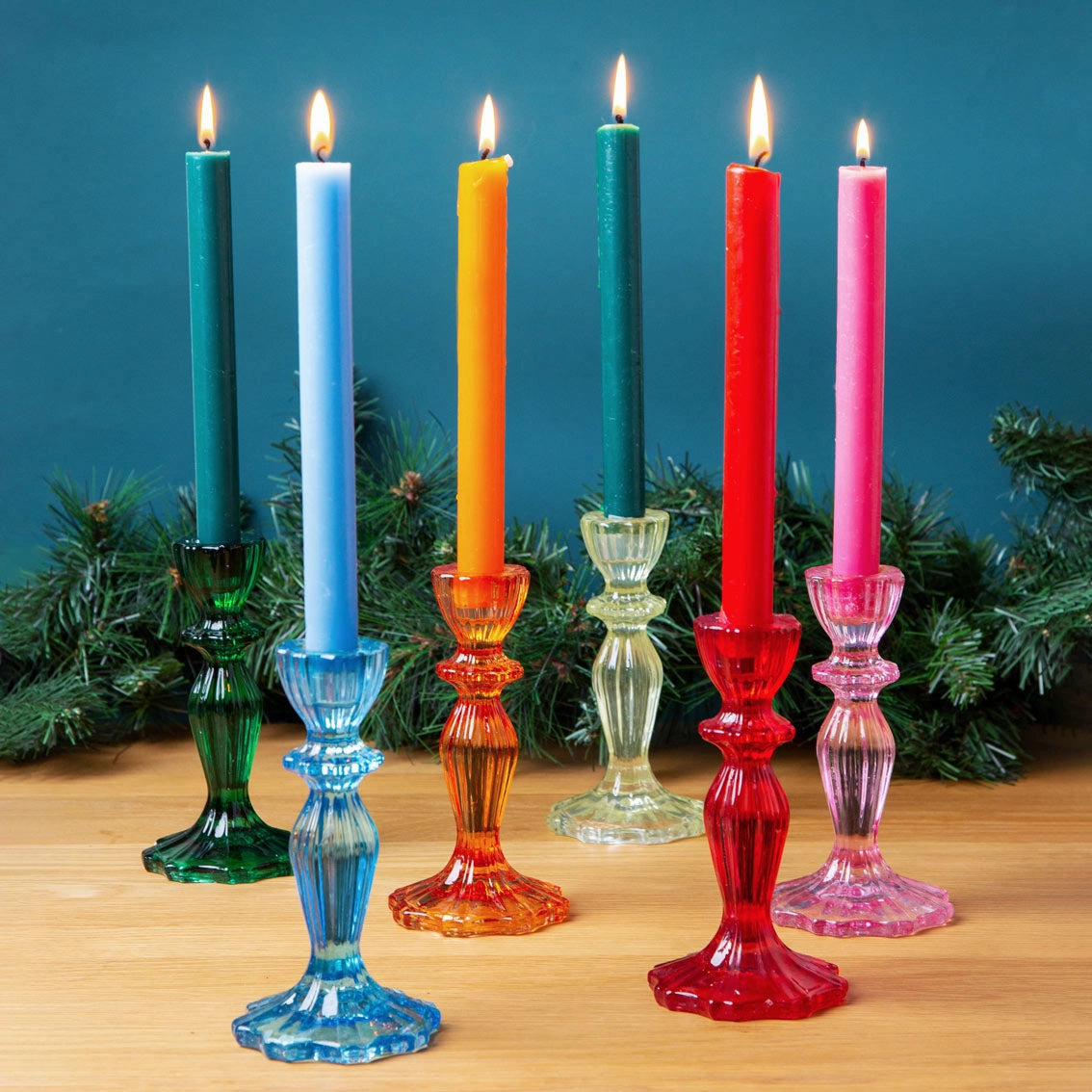 Candlestick Holder, Red
