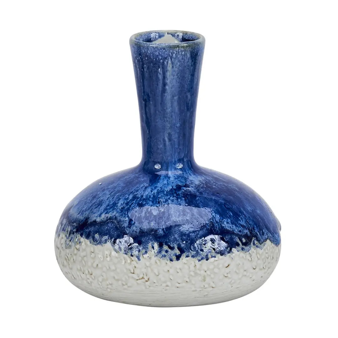 Handcrafted Beach Blue Thai Ceramic Vase