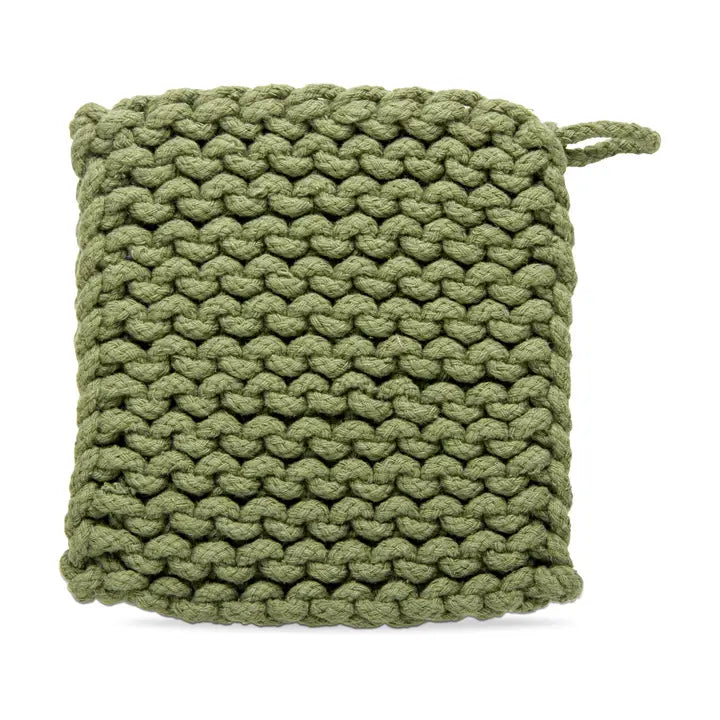 Crochet Trivet Potholder- Olive