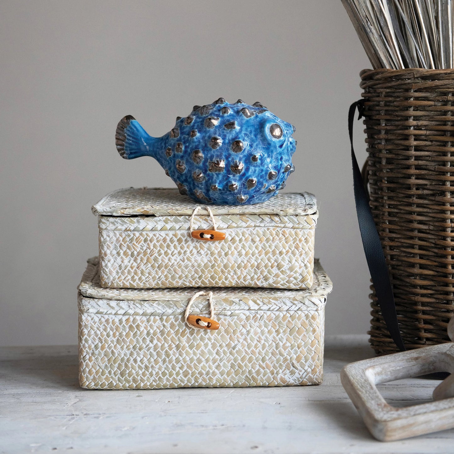 Hand-Woven Box with Lid