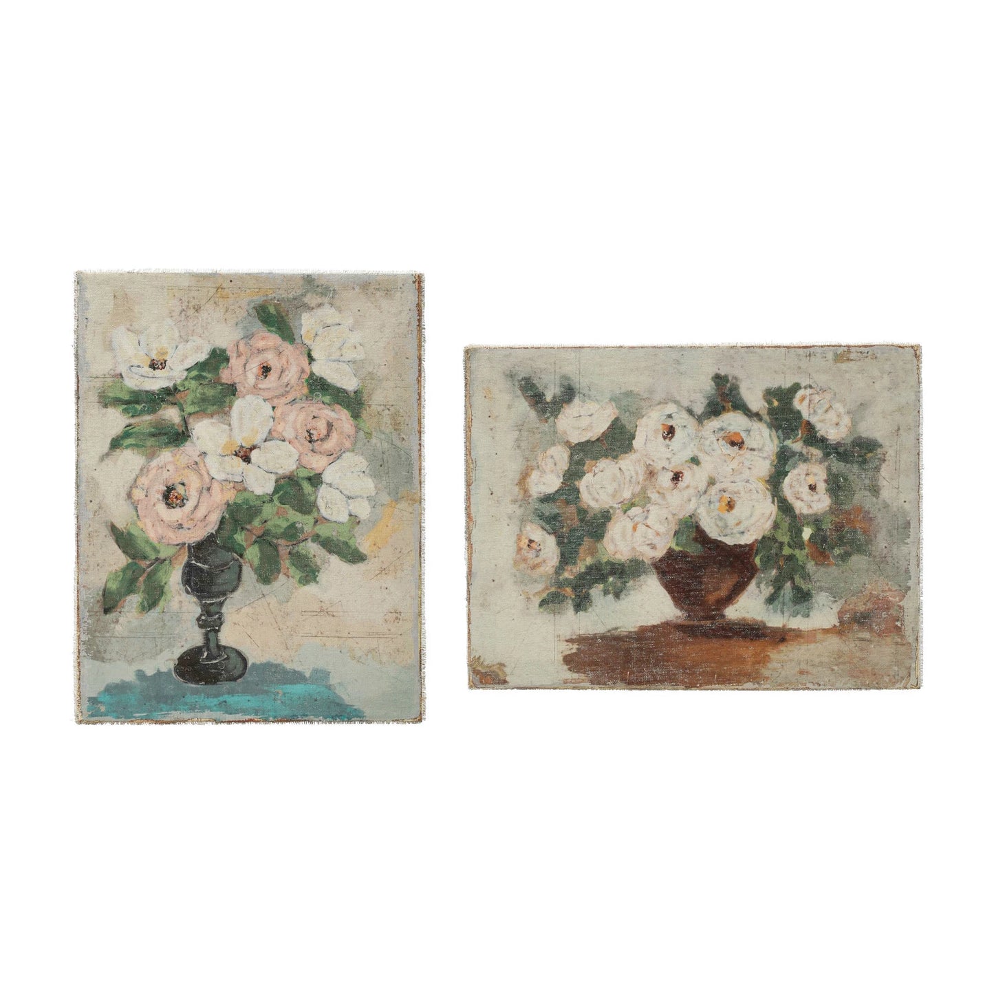Canvas Wall Décor w/ Flowers in Vase