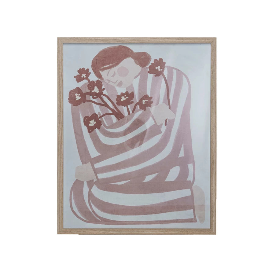 Woman Holding Flowers