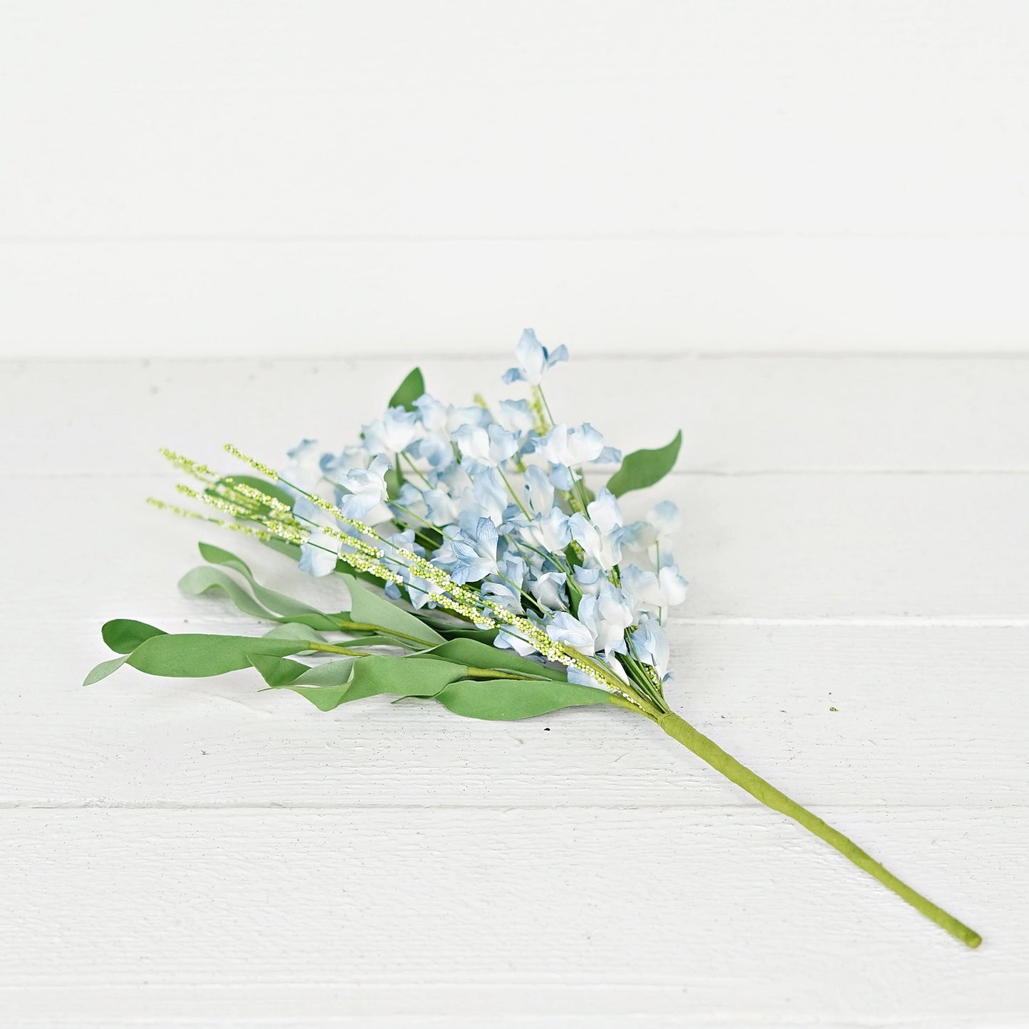 Blue Cream Mountain Flowers