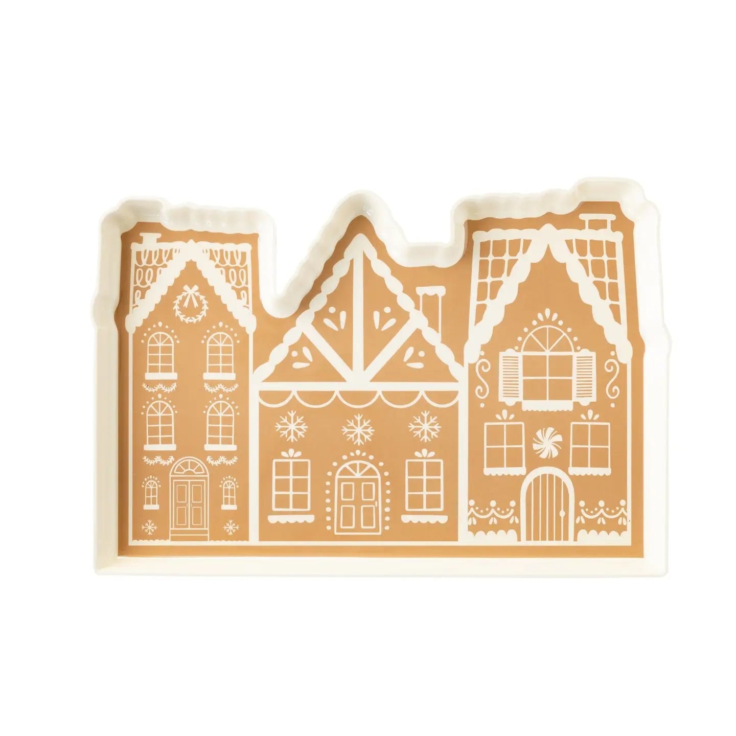 Tray, Gingerbread House Shaped