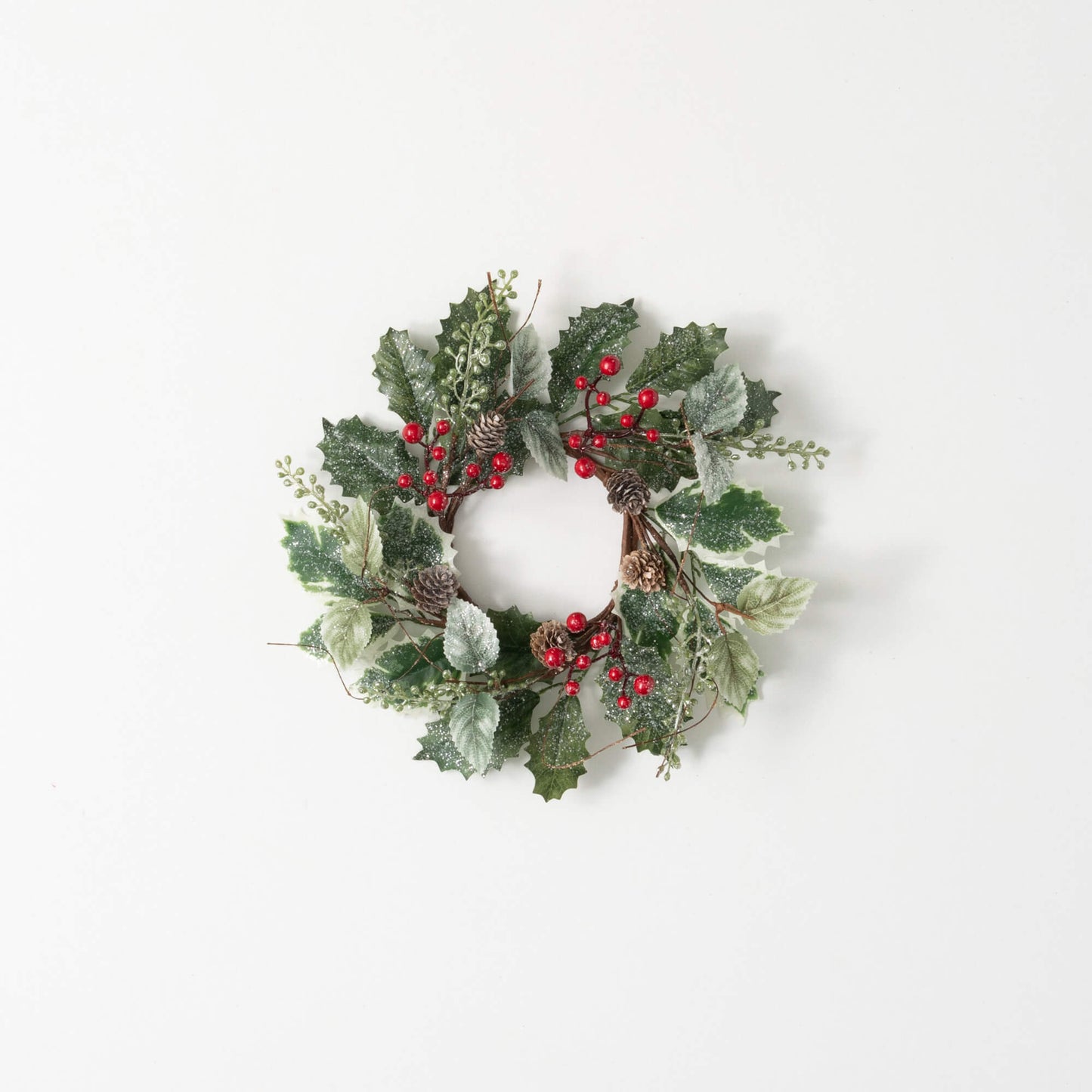 Frosted Holly Small Wreath