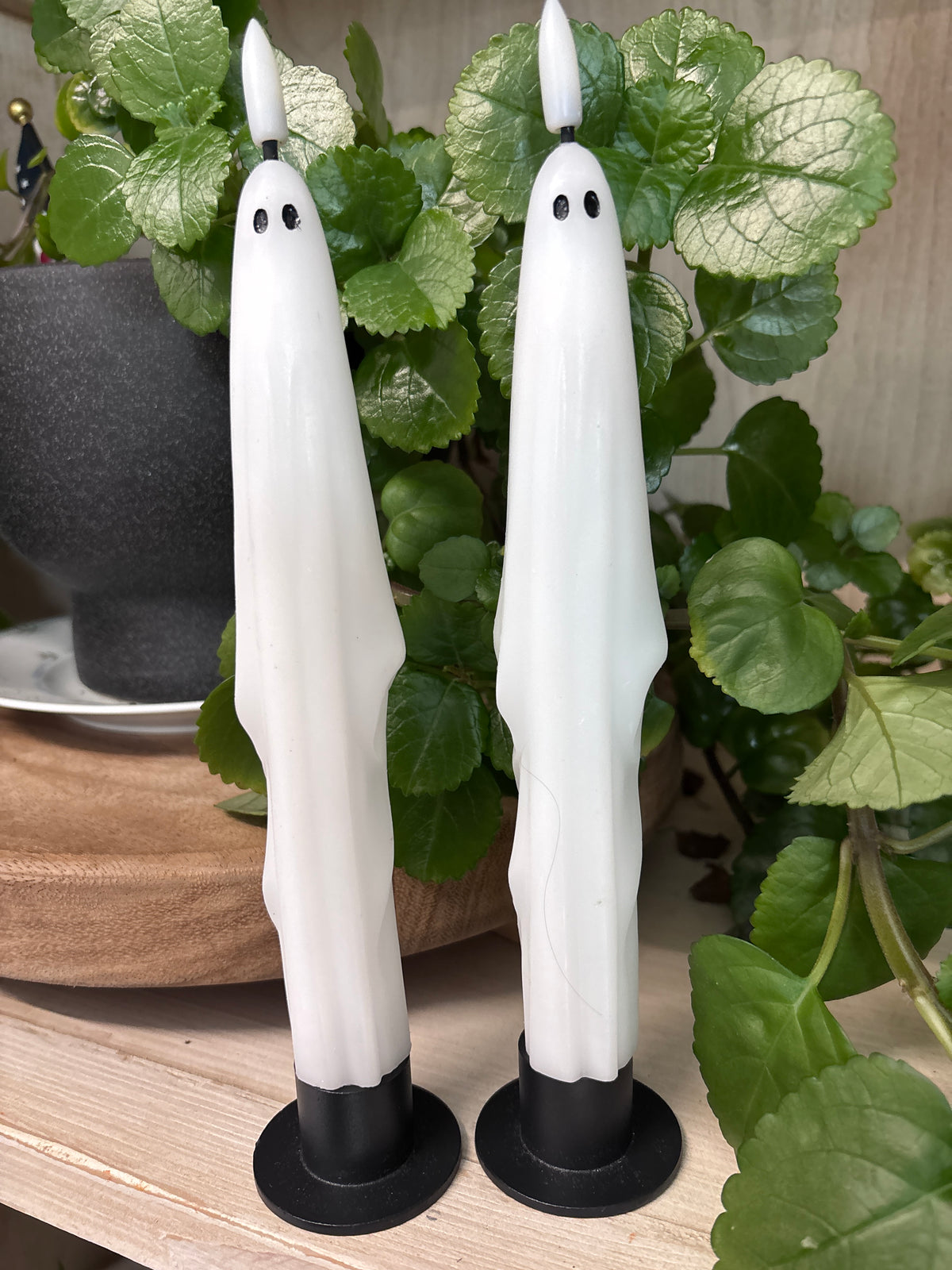 Matte Black Iron Taper Candle Holder