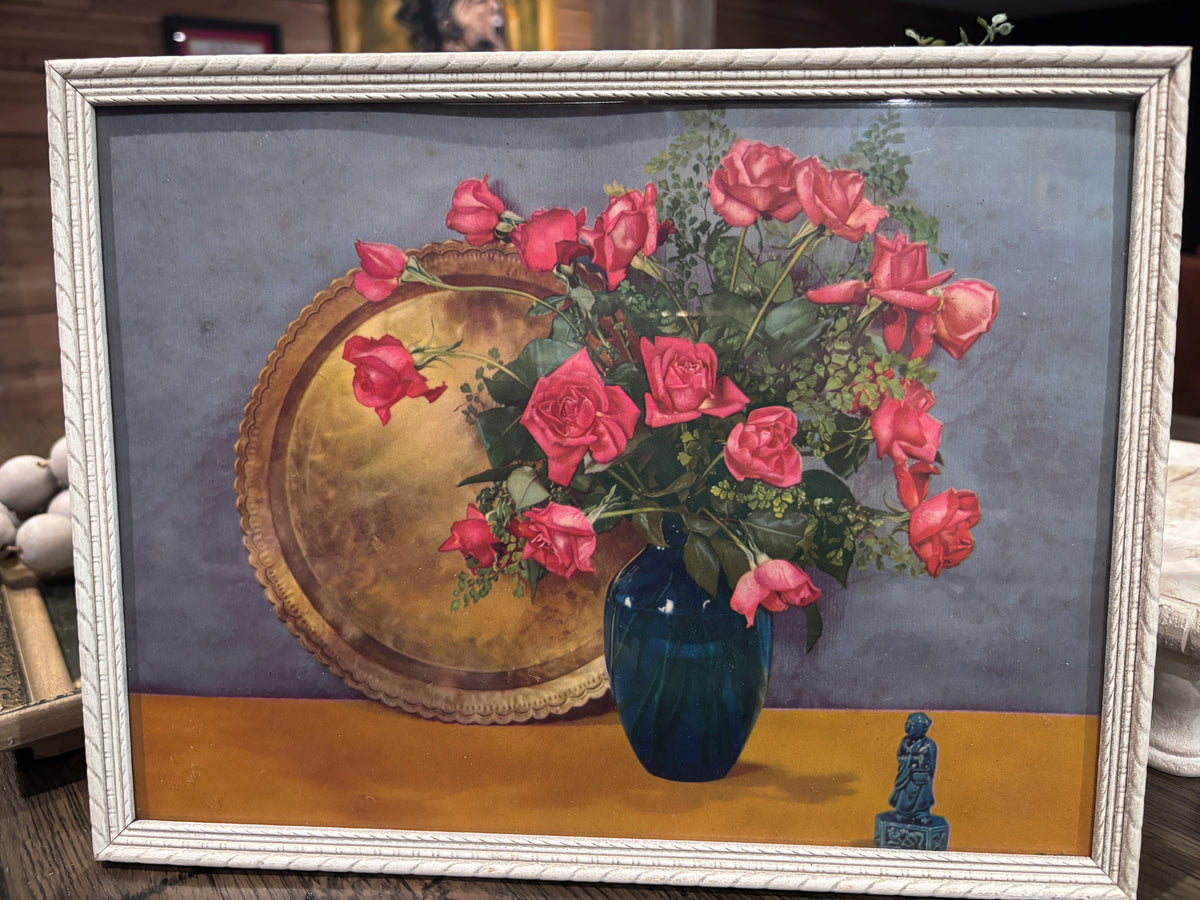 Framed Picture, Roses with Oil