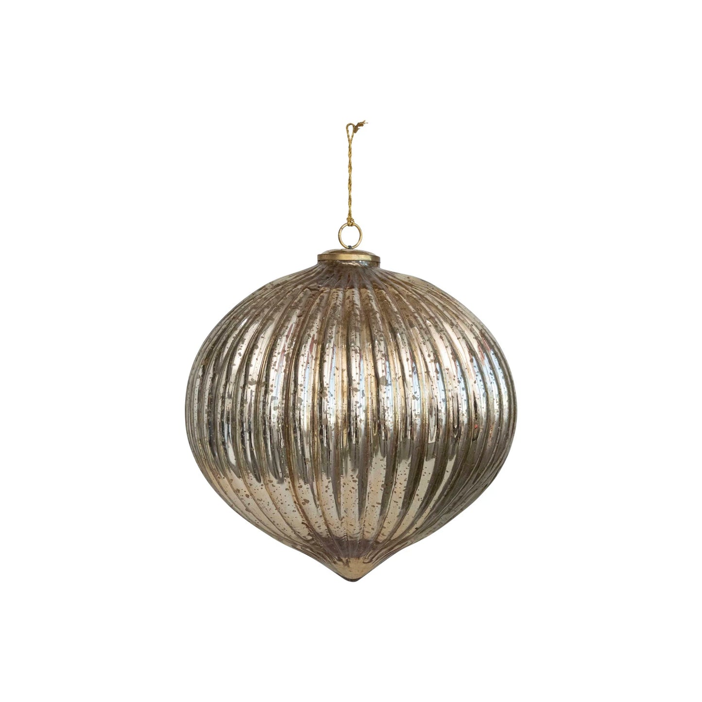 Large, Mercury Glass Ornaments
