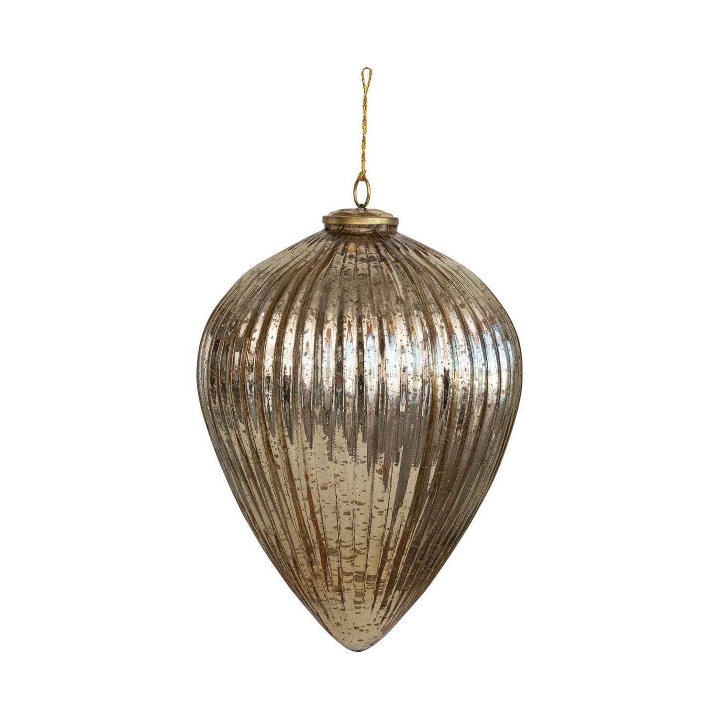 Large, Mercury Glass Ornaments