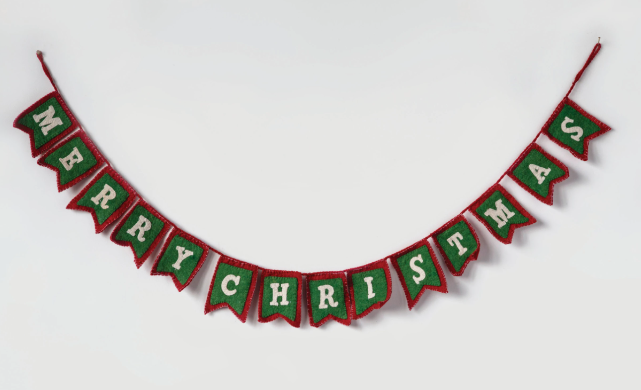 Merry Christmas Felt Garland