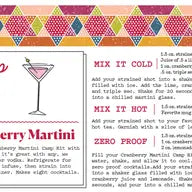 "Camp" Cranberry Martini Cocktail
