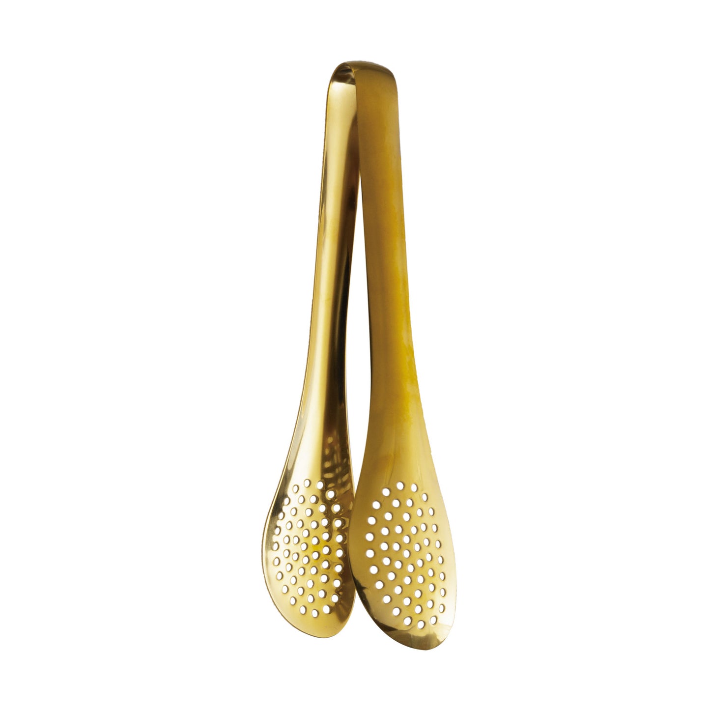 Kitchenware Slotted Tongs, Gold Finish