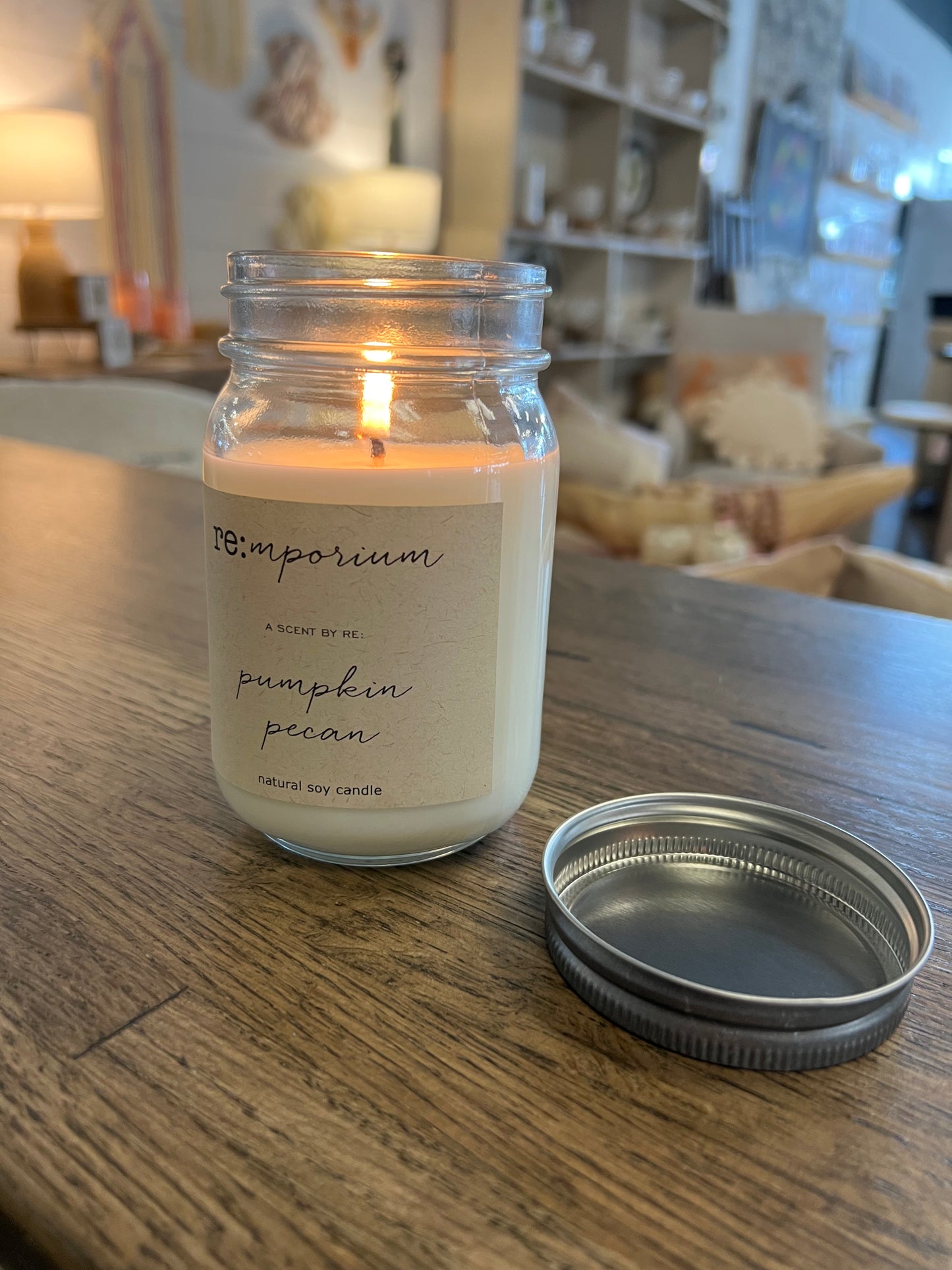 Candle Pumpkin Pecan Waffle