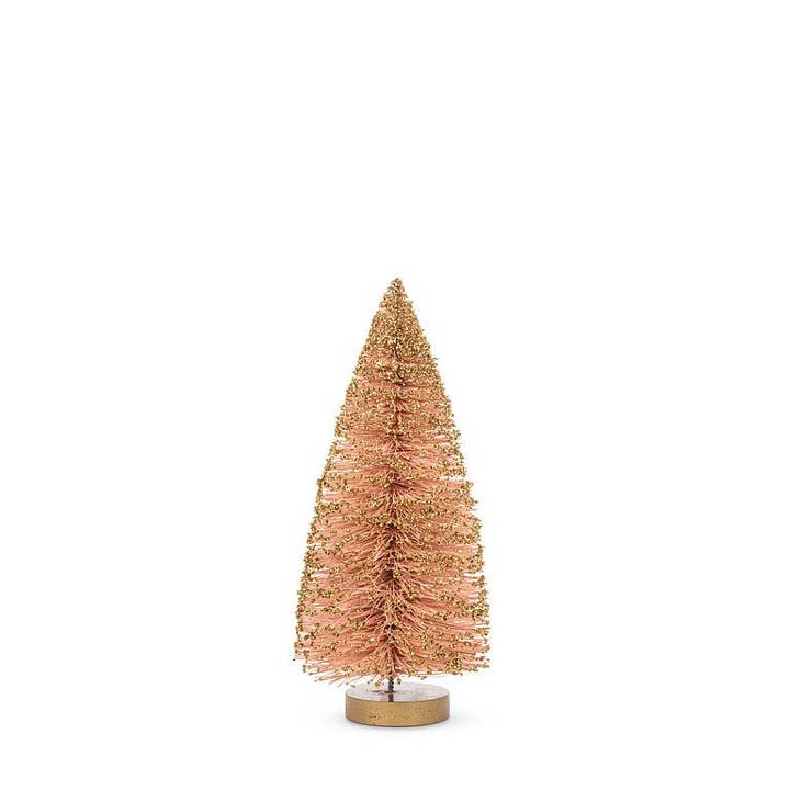 Brush Tree with Glitter-Pink